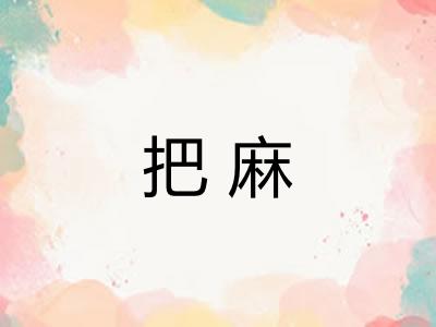 把麻