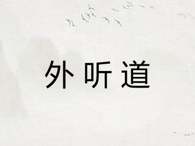 外听道