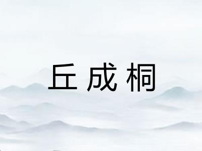 丘成桐