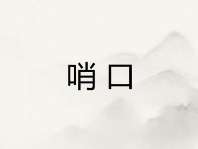 哨口