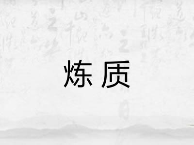 炼质