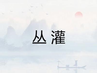 丛灌