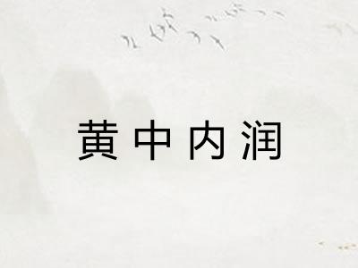 黄中内润