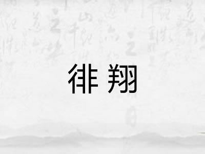 徘翔