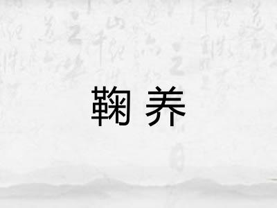 鞠养