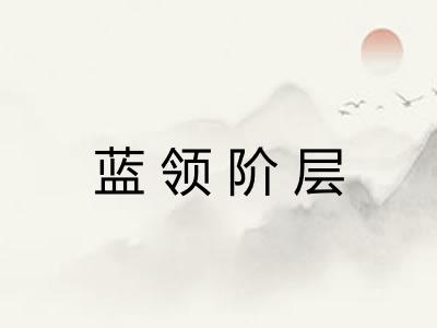 蓝领阶层