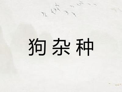 狗杂种