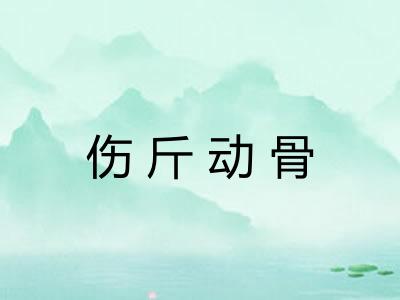 伤斤动骨