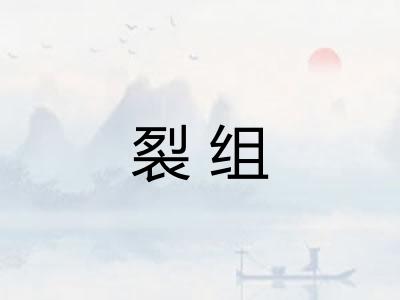 裂组