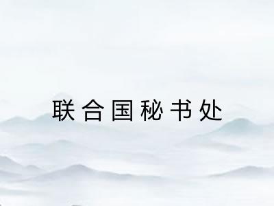联合国秘书处