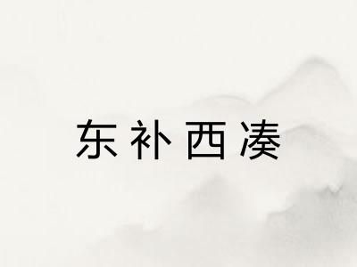 东补西凑