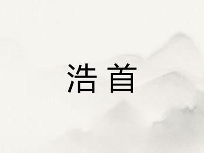 浩首