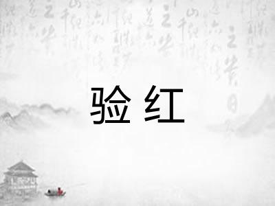 验红