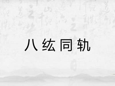 八纮同轨