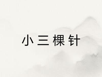小三棵针