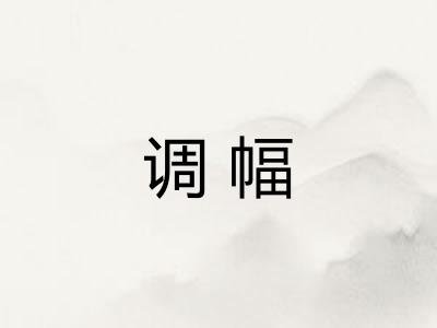 调幅