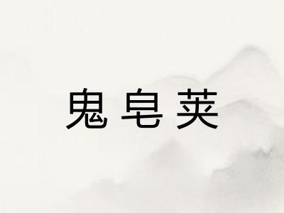鬼皂荚