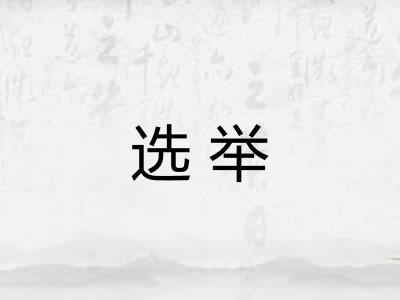 选举