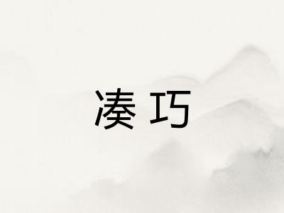 凑巧