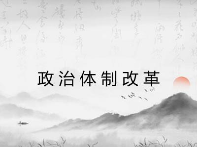 政治体制改革