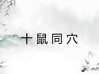 十鼠同穴