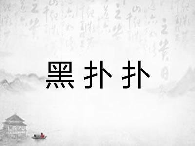 黑扑扑
