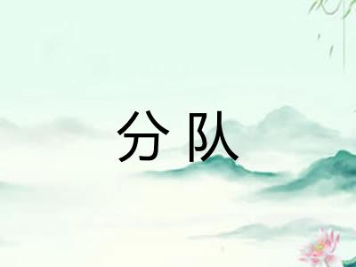 分队