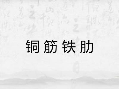 铜筋铁肋