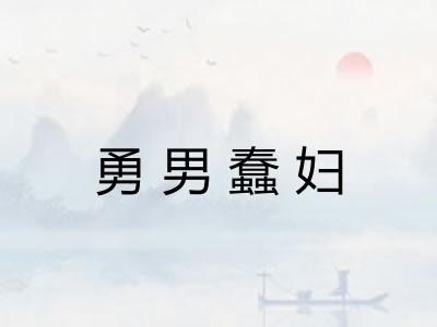 勇男蠢妇