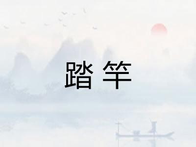 踏竿