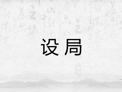 设局