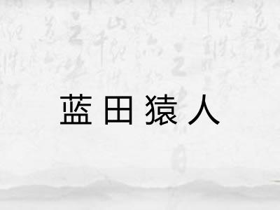 蓝田猿人