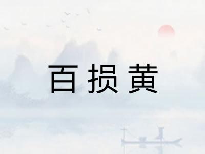 百损黄