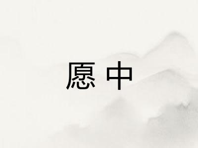 愿中