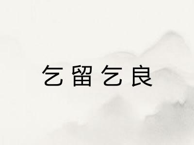 乞留乞良