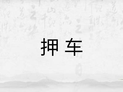 押车