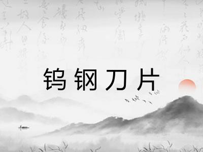 钨钢刀片