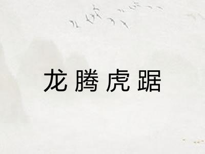 龙腾虎踞