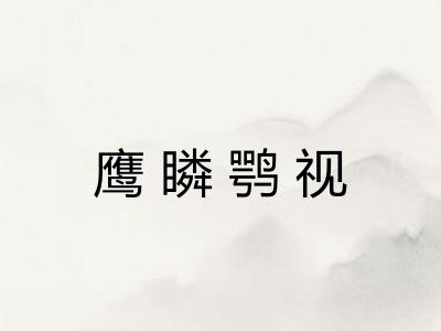 鹰瞵鹗视