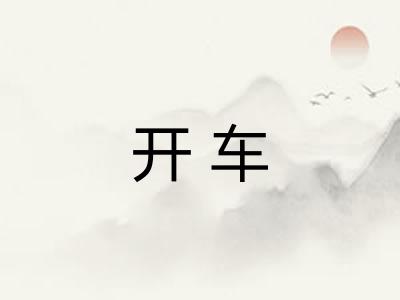 开车