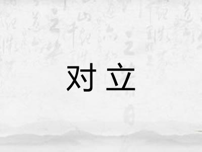 对立