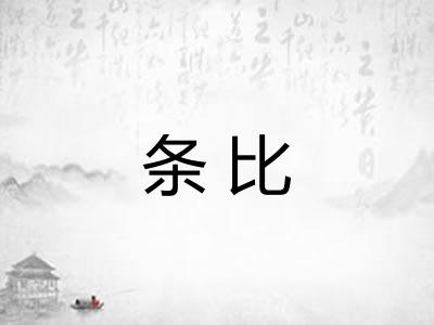 条比