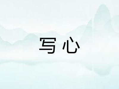写心