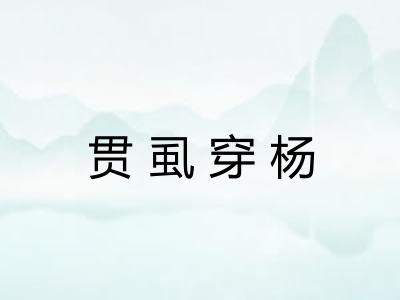 贯虱穿杨