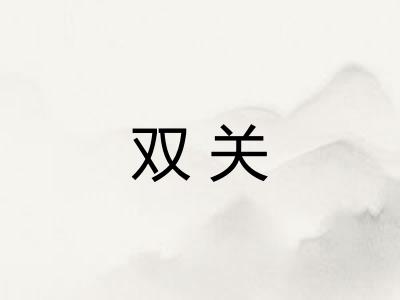 双关