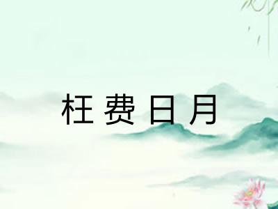 枉费日月
