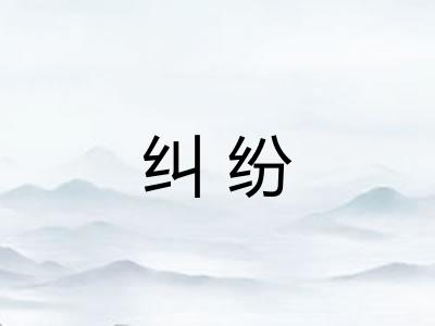 纠纷