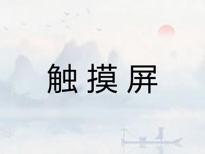 触摸屏