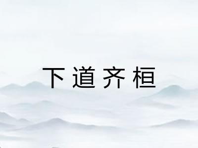 下道齐桓