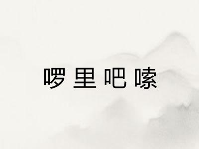 啰里吧嗦